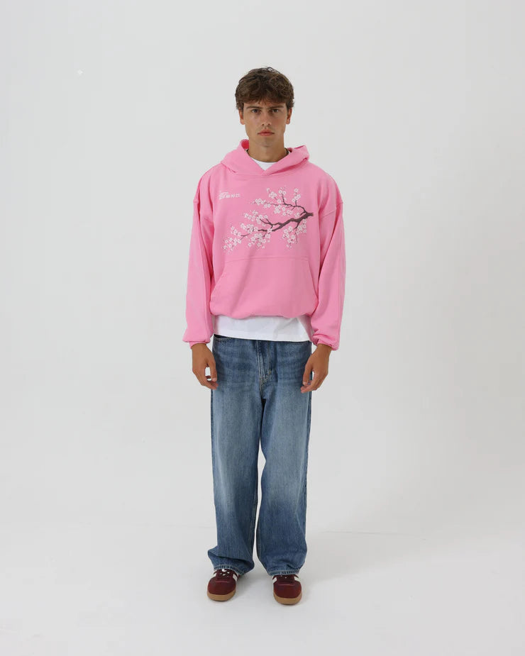 Fallen Sakura Hoodie - Pink