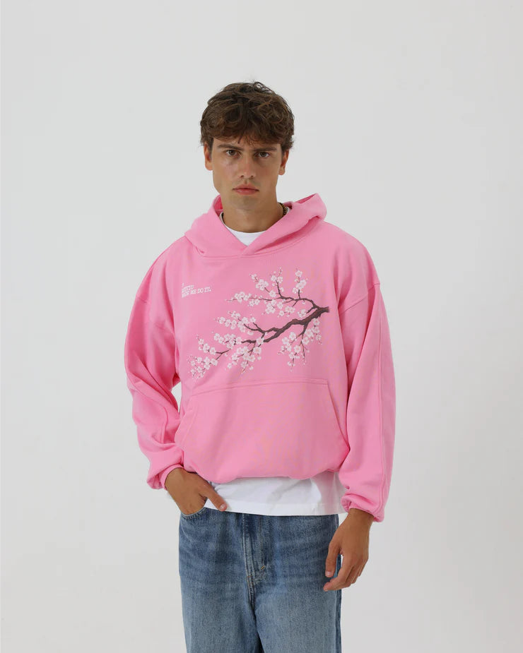 Fallen Sakura Hoodie - Pink