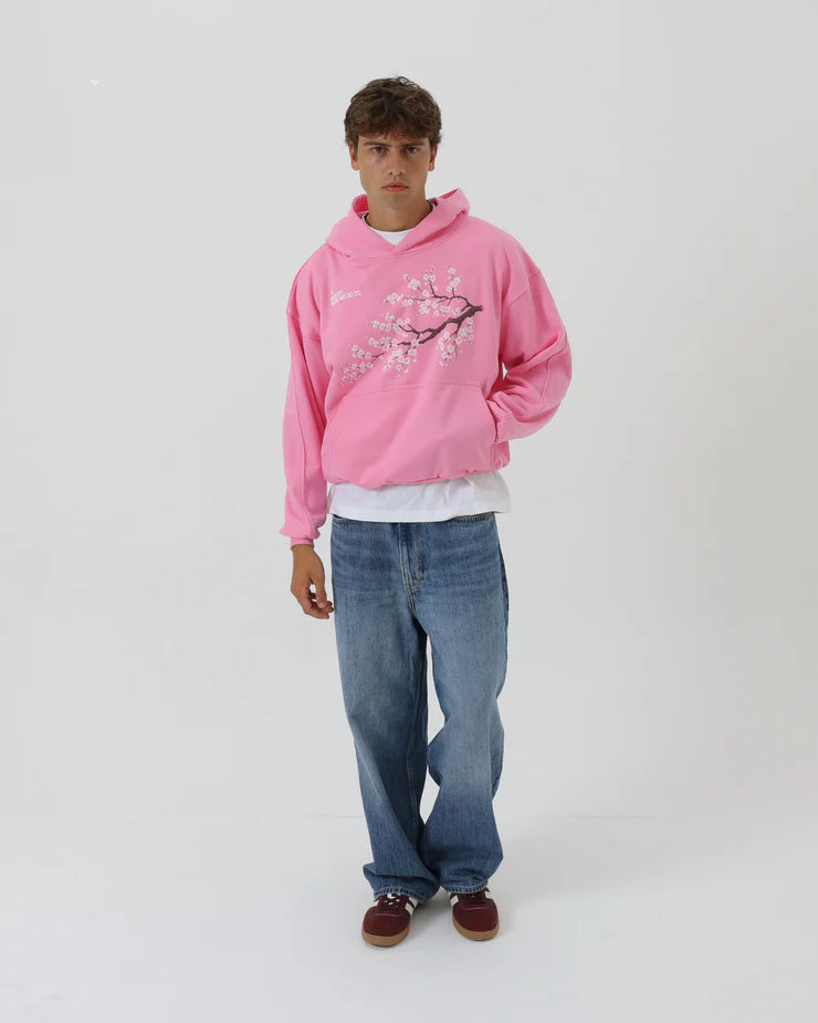 Fallen Sakura Hoodie - Pink