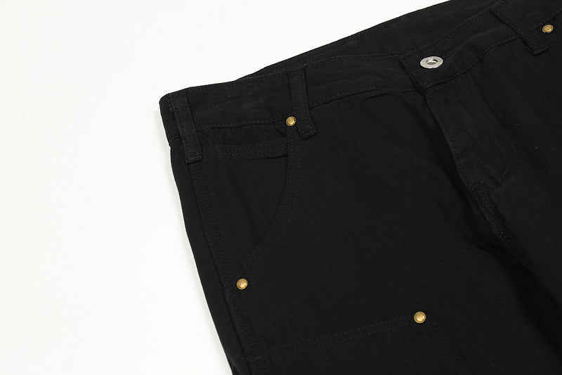 Zipper Straight Pants