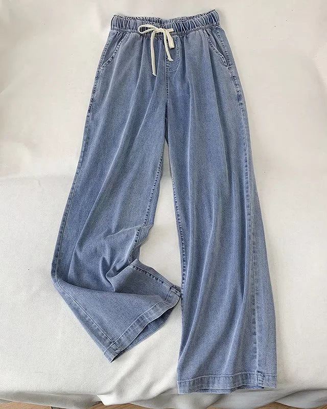 Signature Drawstring Denim Trouser